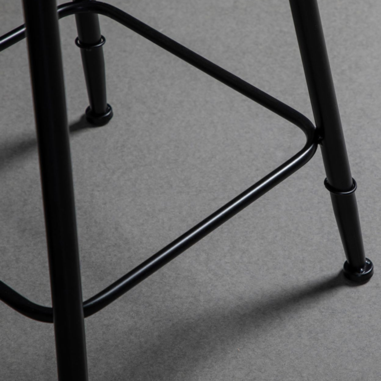 Industrial Bar and Counter Stool Metal Stool with Black Base