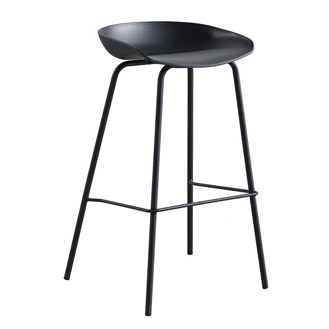 Industrial Metal Kitchen Dining Room Armless Stool Low Back Bar Stool