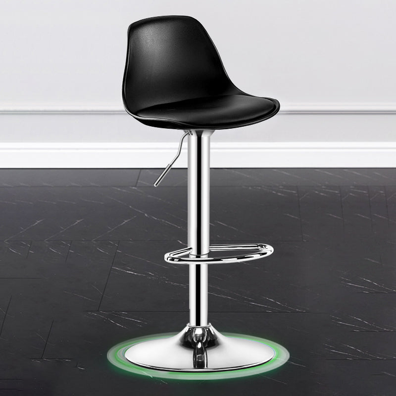 Metal Contemporary Kitchen Dining Room Armless Stool Adjustable Height Barstool