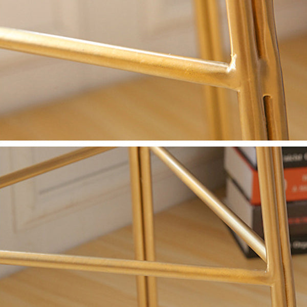 Contemporary Bar and Counter Stool Backless Stool with Metal Base