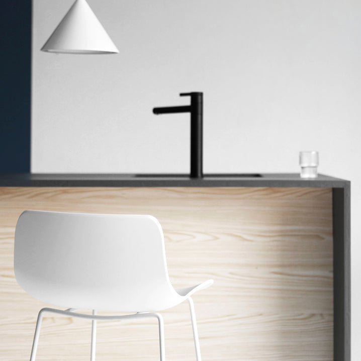 Modern Style Plastic Armless Stools Low Back Counter Stools with Metal Base