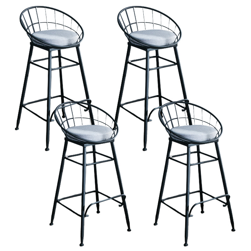 Nordic Style Bucket Counter Stools for Home Upholstered Bar Stools