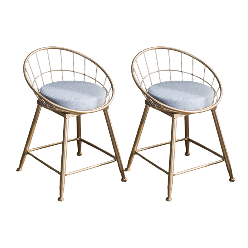 Nordic Style Bucket Counter Stools for Home Upholstered Bar Stools