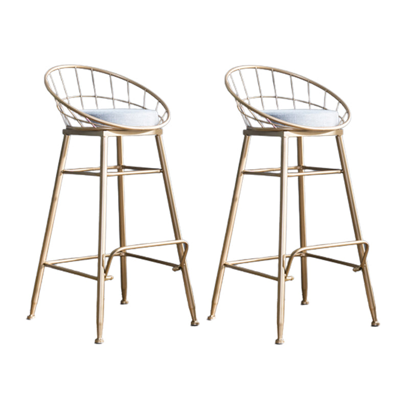 Nordic Style Bucket Counter Stools for Home Upholstered Bar Stools