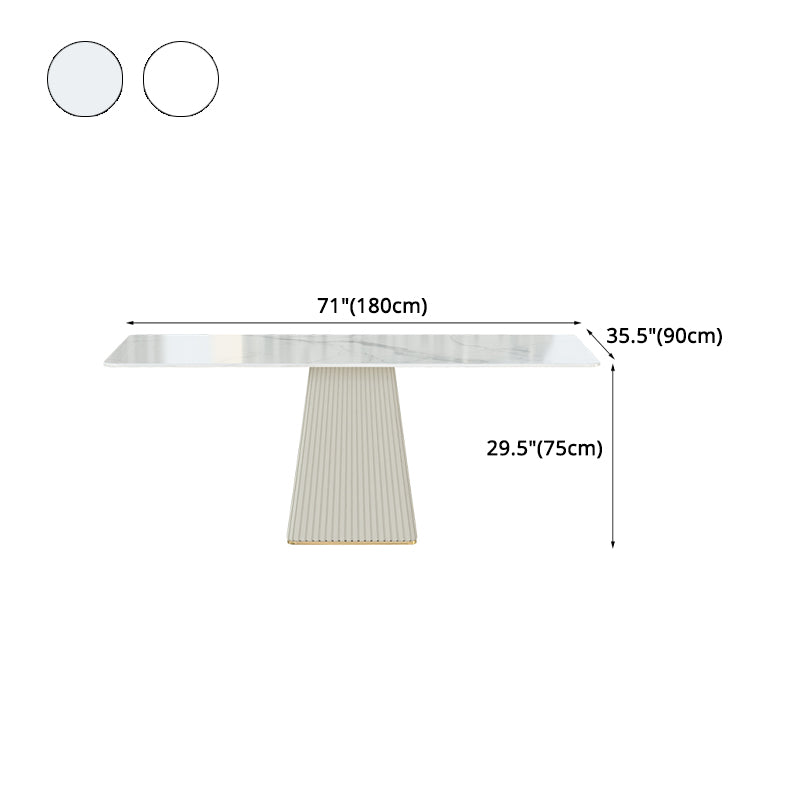 Nordic Sintered Stone Top Dining Set Rectangle 1/2/5/7 Pieces Dining Table with Chairs