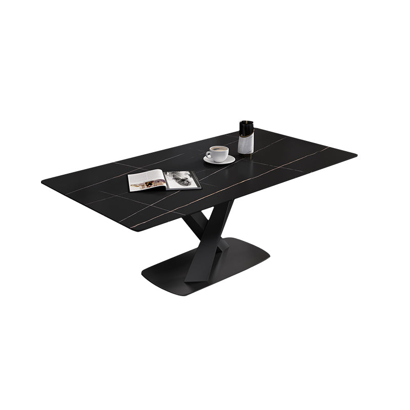 Modern Dinette Set 1/4/5/6/7 Pieces Dining Table Set with Sintered Stone Top