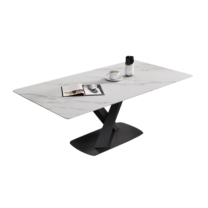 Modern Dinette Set 1/4/5/6/7 Pieces Dining Table Set with Sintered Stone Top