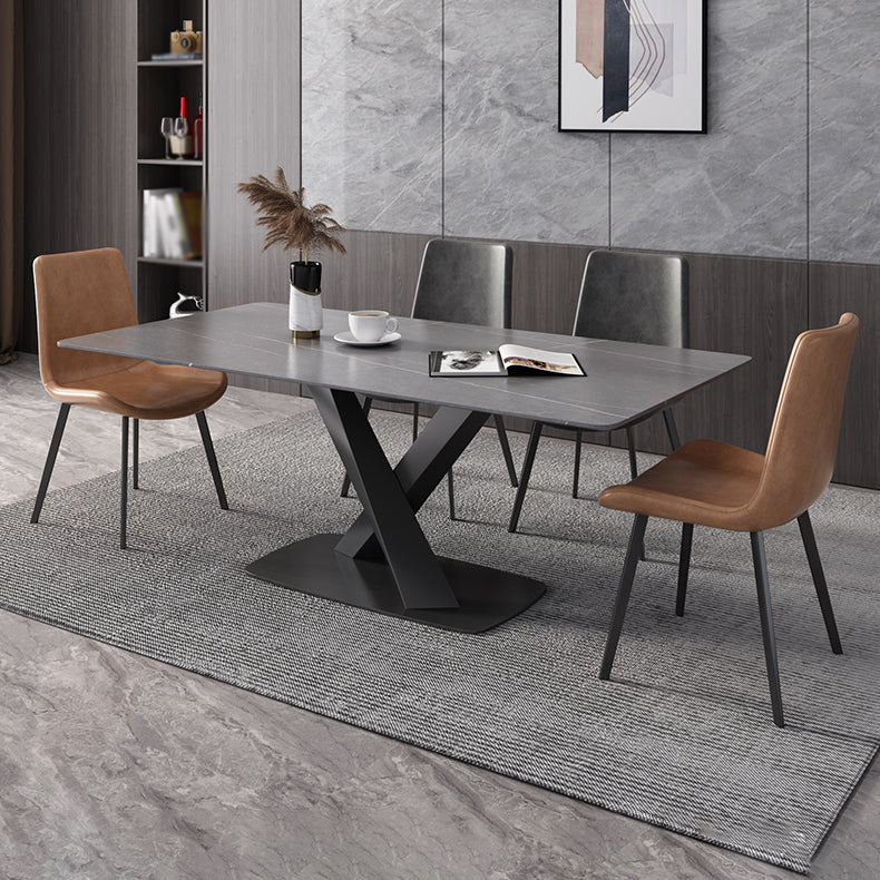 Modern Dinette Set 1/4/5/6/7 Pieces Dining Table Set with Sintered Stone Top