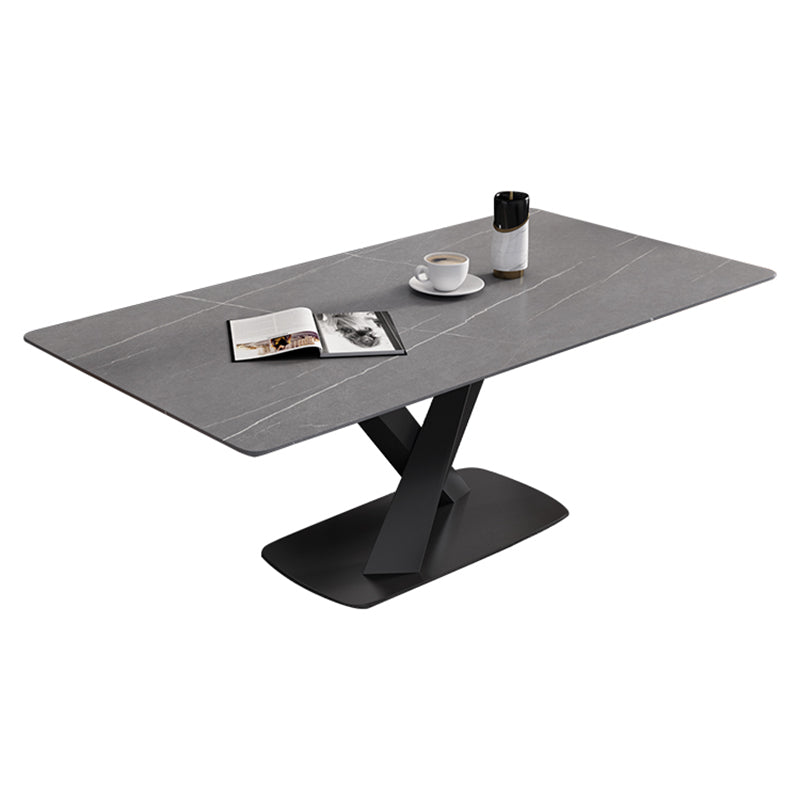 Modern Dinette Set 1/4/5/6/7 Pieces Dining Table Set with Sintered Stone Top