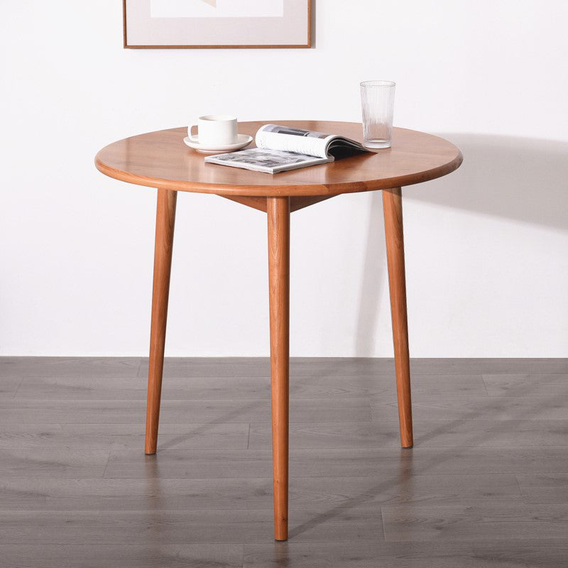Round Furniture Contemporary Style Solid Wood Dining Room Collection with 4 Legs