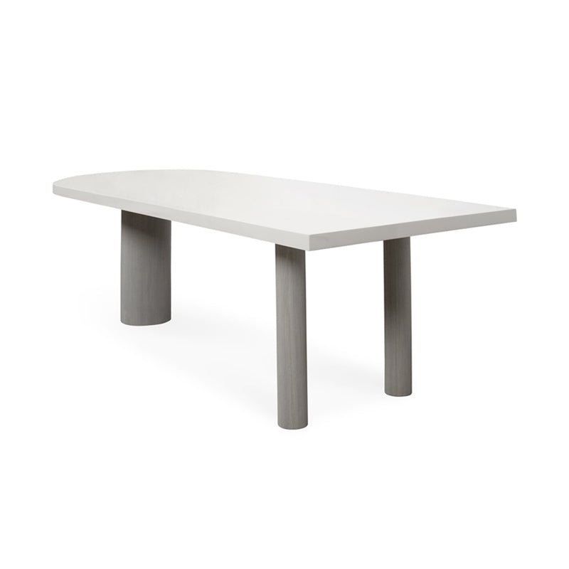 Free Form Solid Wood Dining Table Simplicity 3 Legs Table for Dining Room