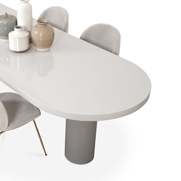 Free Form Solid Wood Dining Table Simplicity 3 Legs Table for Dining Room