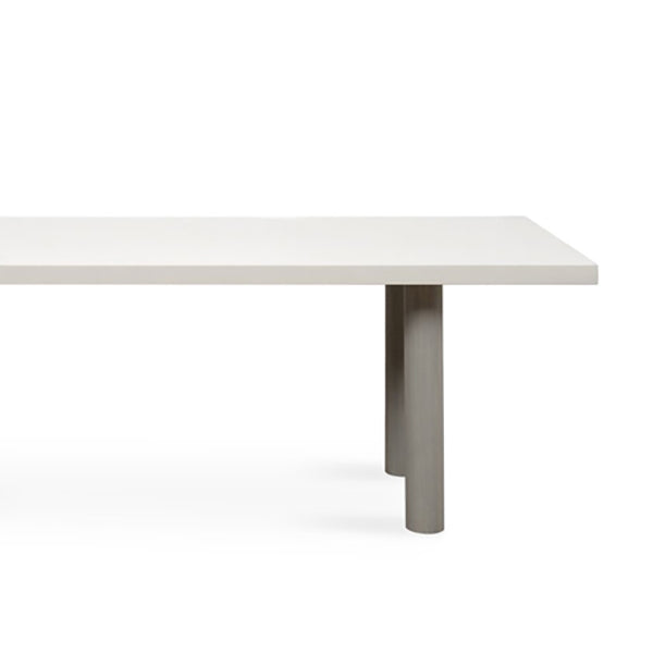 Free Form Solid Wood Dining Table Simplicity 3 Legs Table for Dining Room