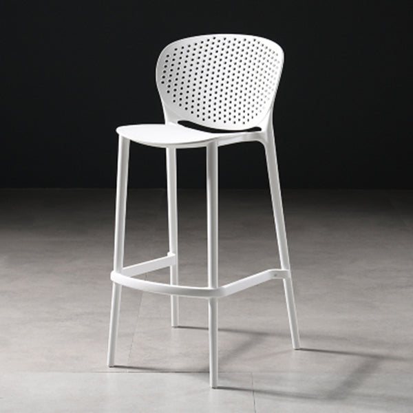 Modern Bar-stool Plastic Counter Bar Stool for Kitchen Bar with Plastic Legs