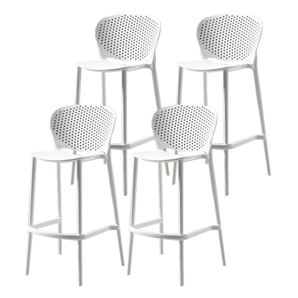 Modern Bar-stool Plastic Counter Bar Stool for Kitchen Bar with Plastic Legs