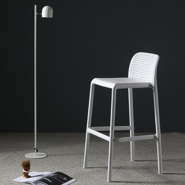Modern Bar-stool Plastic Counter Bar Stool for Kitchen Bar with Plastic Legs