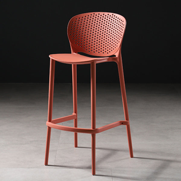Modern Bar-stool Plastic Counter Bar Stool for Kitchen Bar with Plastic Legs