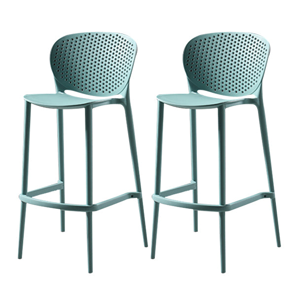 Modern Bar-stool Plastic Counter Bar Stool for Kitchen Bar with Plastic Legs
