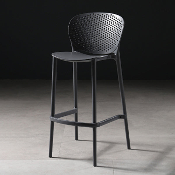 Modern Bar-stool Plastic Counter Bar Stool for Kitchen Bar with Plastic Legs