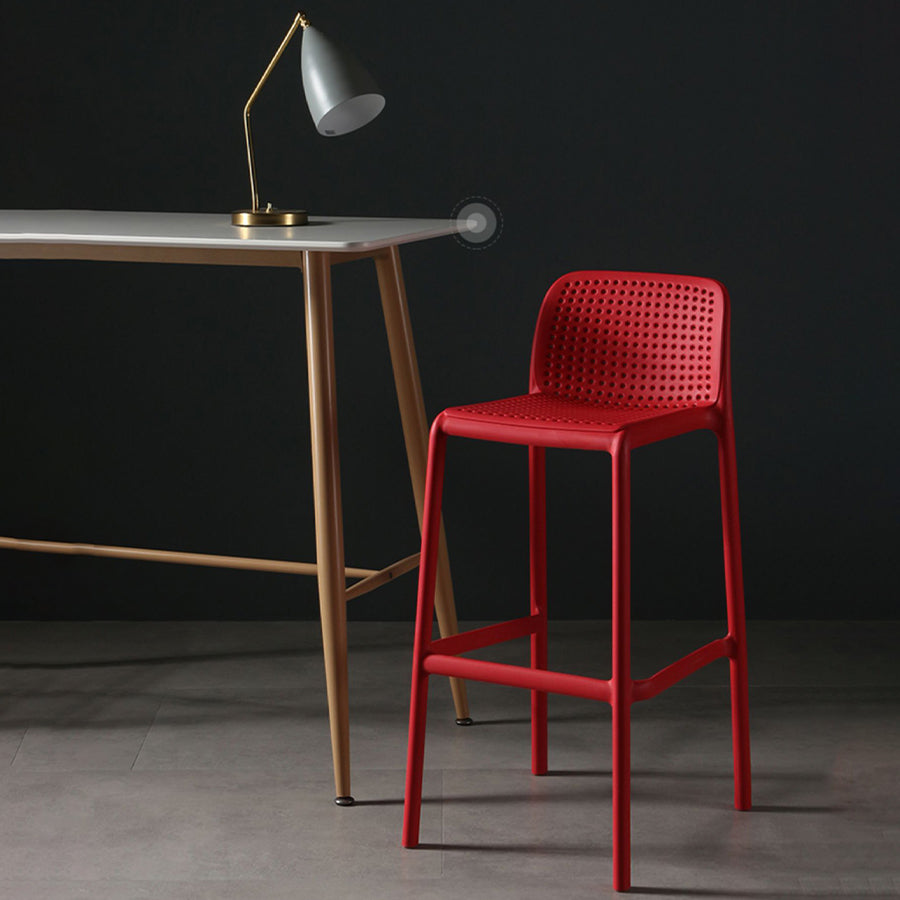 Modern Bar-stool Plastic Counter Bar Stool for Kitchen Bar with Plastic Legs