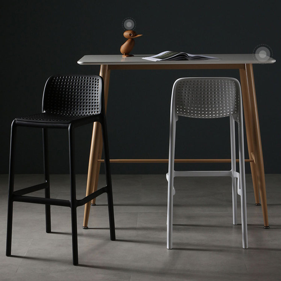Modern Bar-stool Plastic Counter Bar Stool for Kitchen Bar with Plastic Legs