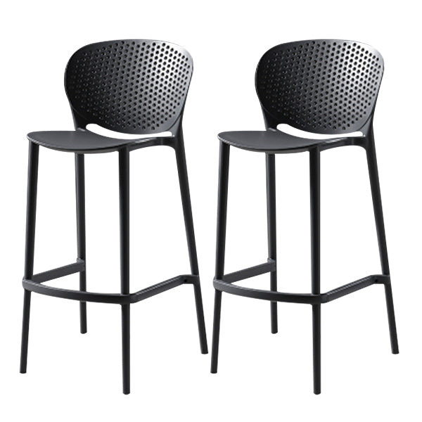 Modern Bar-stool Plastic Counter Bar Stool for Kitchen Bar with Plastic Legs