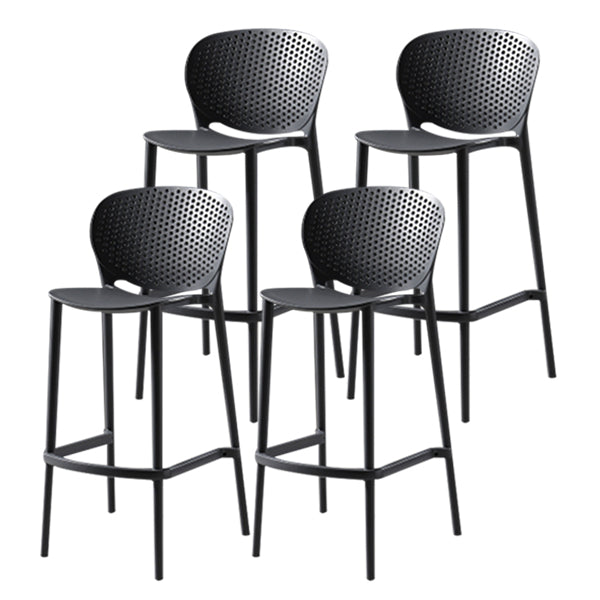 Modern Bar-stool Plastic Counter Bar Stool for Kitchen Bar with Plastic Legs