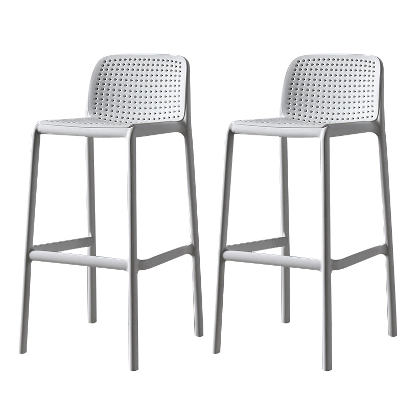 Modern Bar-stool Plastic Counter Bar Stool for Kitchen Bar with Plastic Legs