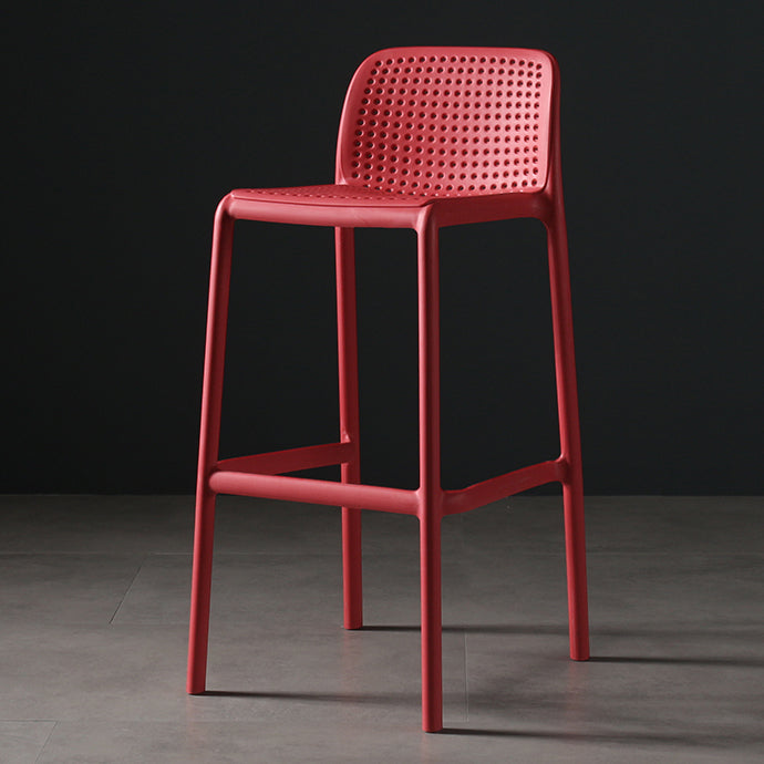 Modern Bar-stool Plastic Counter Bar Stool for Kitchen Bar with Plastic Legs