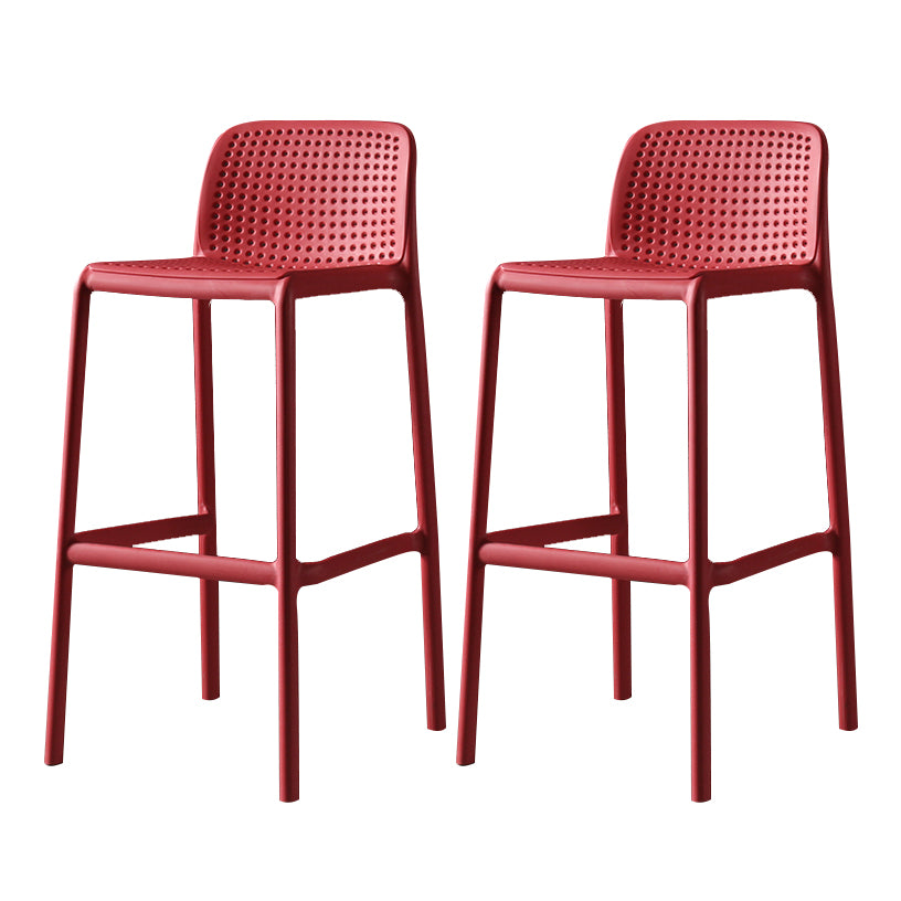 Modern Bar-stool Plastic Counter Bar Stool for Kitchen Bar with Plastic Legs