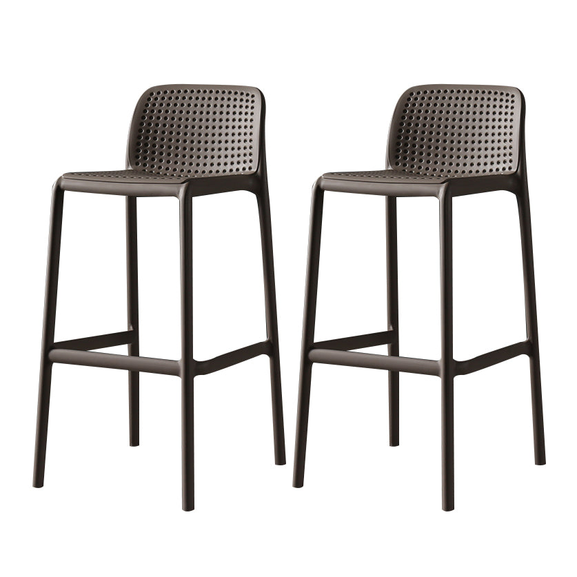 Modern Bar-stool Plastic Counter Bar Stool for Kitchen Bar with Plastic Legs