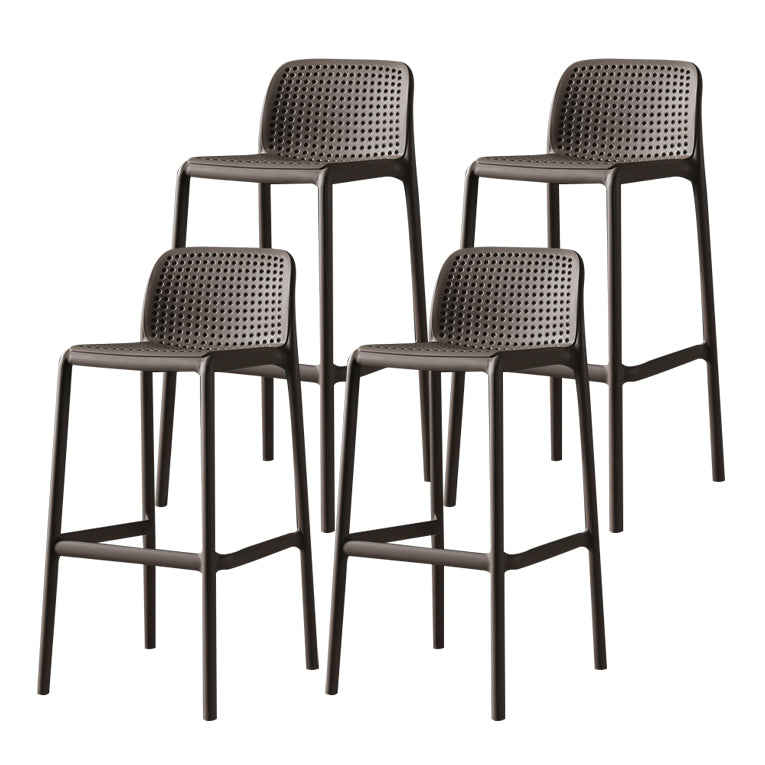 Modern Bar-stool Plastic Counter Bar Stool for Kitchen Bar with Plastic Legs