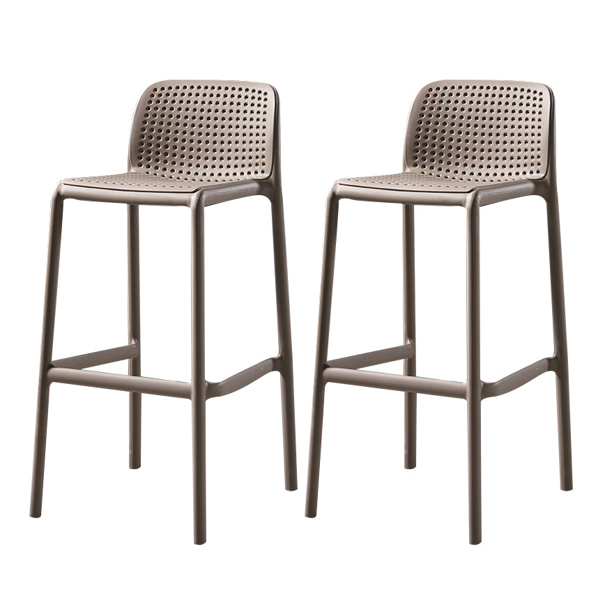 Modern Bar-stool Plastic Counter Bar Stool for Kitchen Bar with Plastic Legs