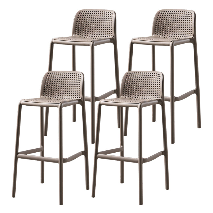 Modern Bar-stool Plastic Counter Bar Stool for Kitchen Bar with Plastic Legs