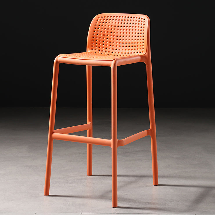 Modern Bar-stool Plastic Counter Bar Stool for Kitchen Bar with Plastic Legs