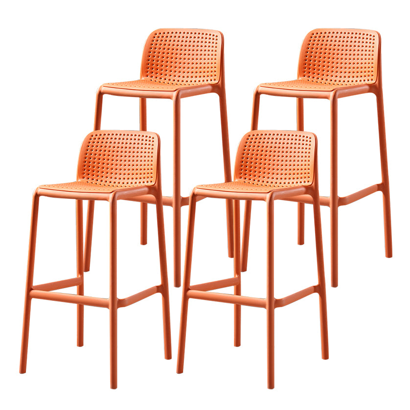 Modern Bar-stool Plastic Counter Bar Stool for Kitchen Bar with Plastic Legs