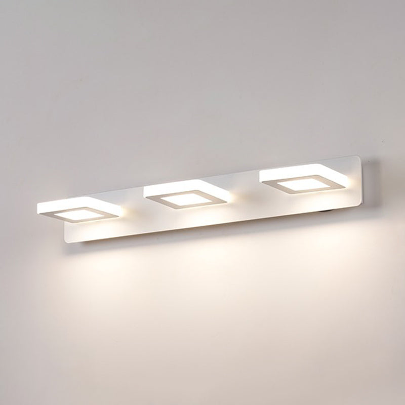 Postmodern Metal tocador Ligero blanco Multi luces LED Mirror Light para baño