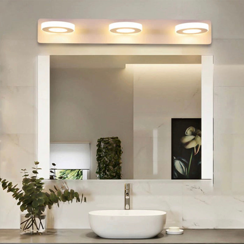 Postmodern Metal tocador Ligero blanco Multi luces LED Mirror Light para baño