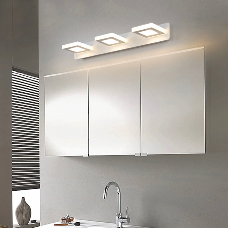 Postmodern Metal tocador Ligero blanco Multi luces LED Mirror Light para baño