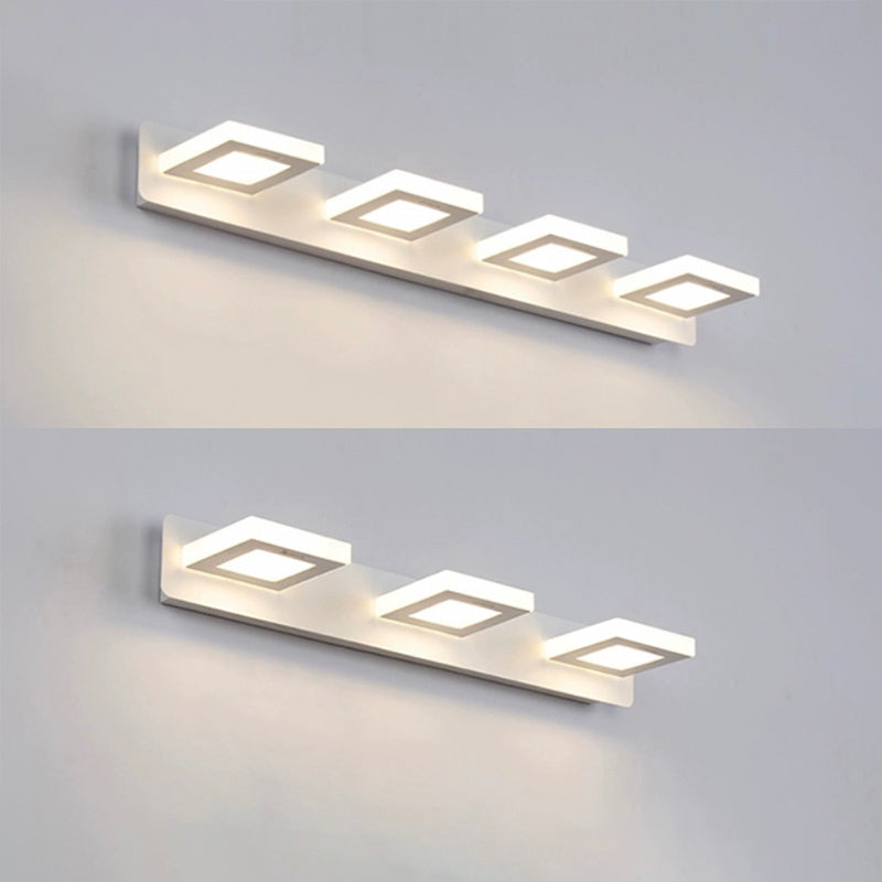 Postmodern Metal tocador Ligero blanco Multi luces LED Mirror Light para baño
