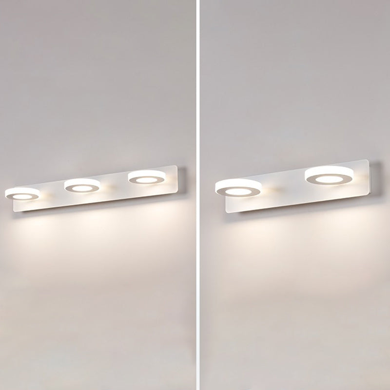 Postmodern Metal tocador Ligero blanco Multi luces LED Mirror Light para baño