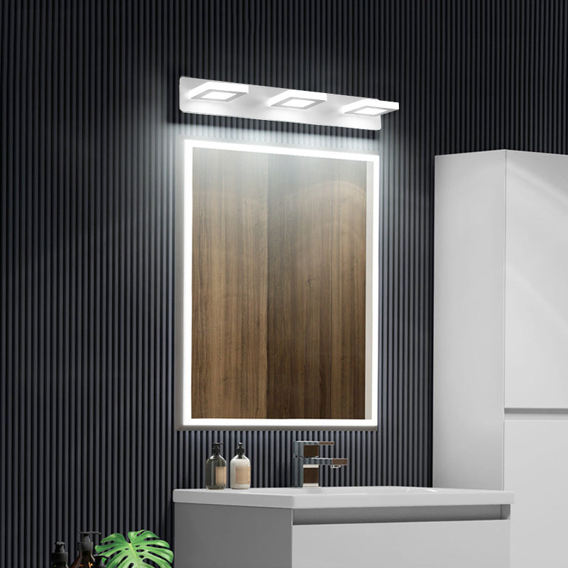 Postmodern Metal tocador Ligero blanco Multi luces LED Mirror Light para baño
