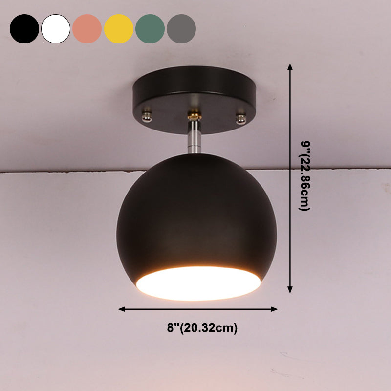 Zeitgenössische Spülleuchten Eisenschalen-förmige Makkaron-Flush-Halterunglampe