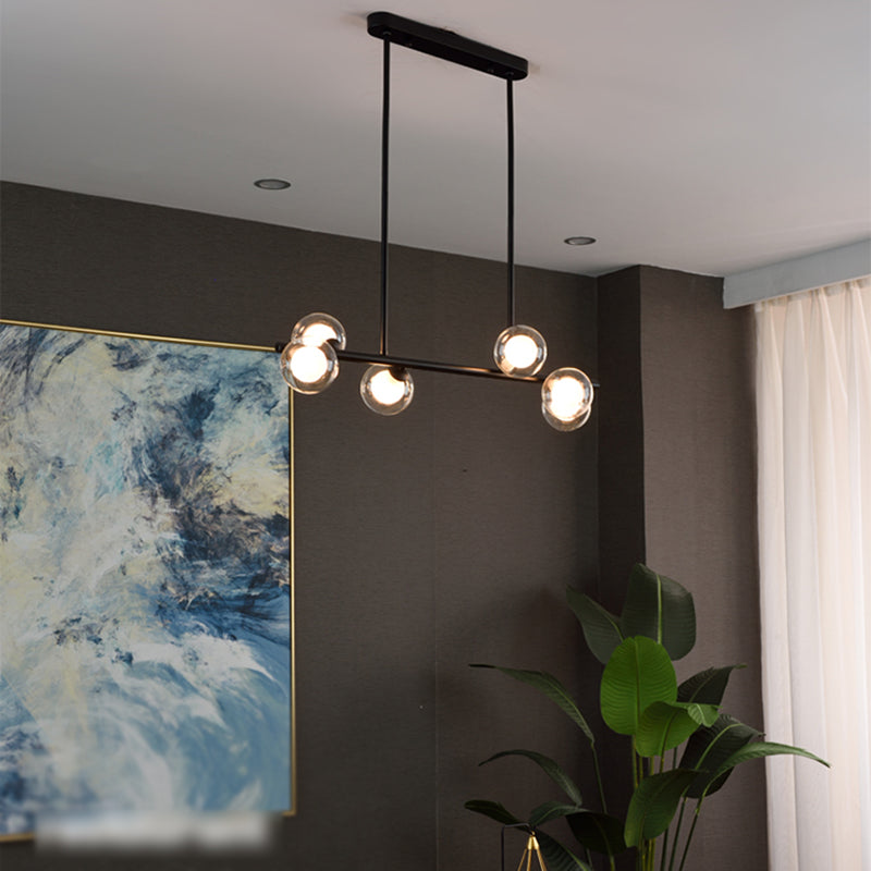 Moderne keuken hanglampen bolvormig eiland hanglampen helder glas