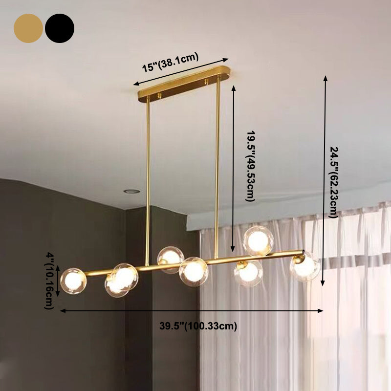 Moderne keuken hanglampen bolvormig eiland hanglampen helder glas