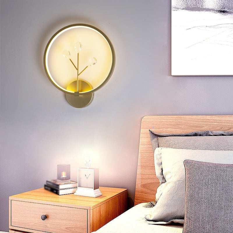 Runde Schatten Metall Wandleuchte modern