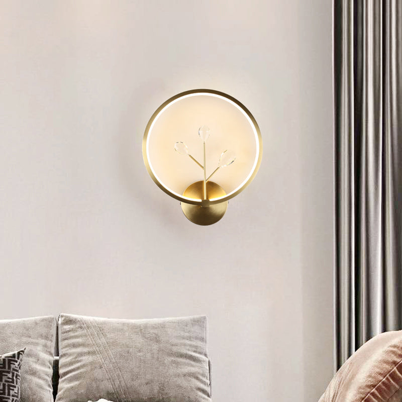 Runde Schatten Metall Wandleuchte modern