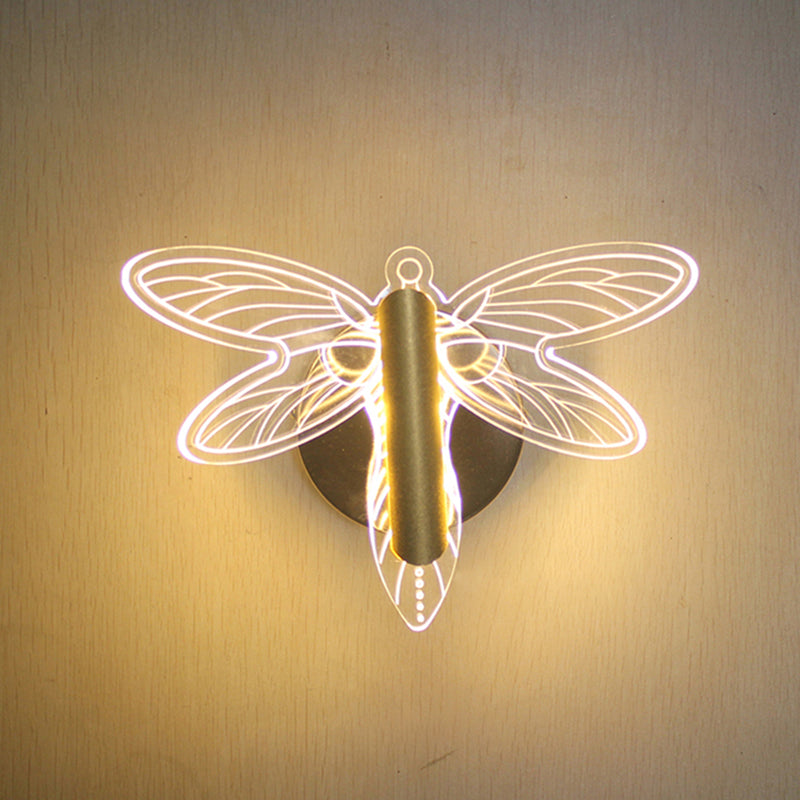 Sombra única de la pared de metal Maledina Modern Lights Lighting Lighting Lights en oro