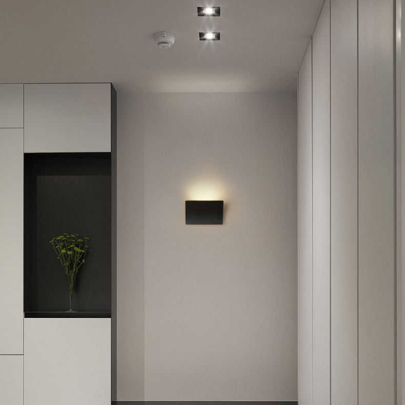 Quadratische Schatten Metall Wandleuchte modern