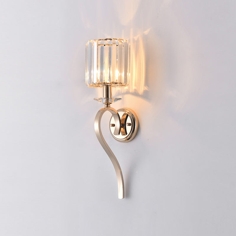 Luz de pared de estilo moderno Diclas de pared de sombra de cristal creativa para dormitorio para dormitorio